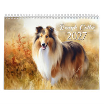 Calendário de Rough Collies 2027