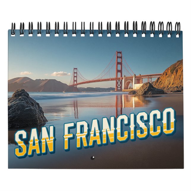 Calendário de São Francisco 2025 - 12 Cenas Icônic (Capa)