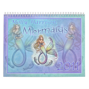 Calendário de Sereias 2011 por Molly Harrison