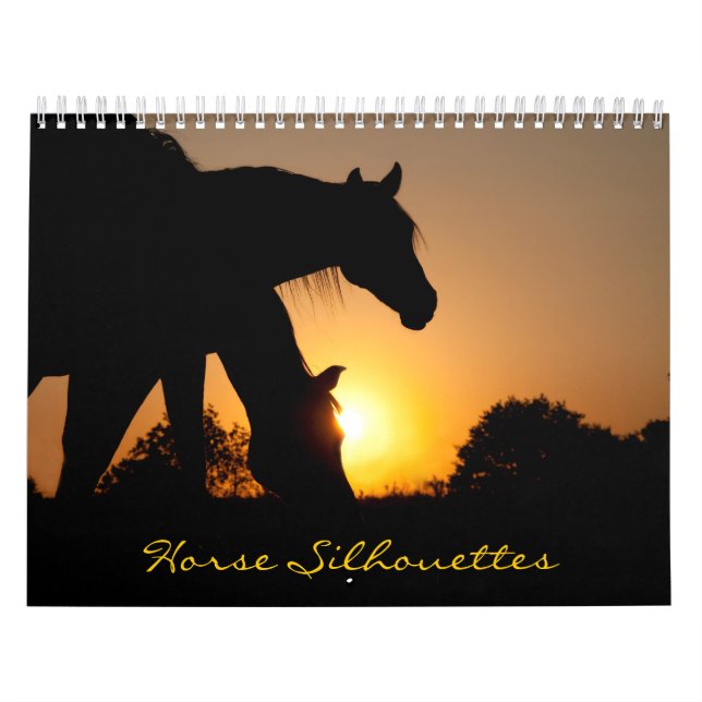 Calendário de Silhuetas Cavalos (Capa)