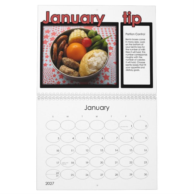 Calendário de Sonoma Bento 2011 (Jan 2027)
