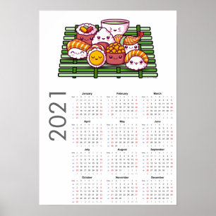 Calendário de Sushi 2021 Poster