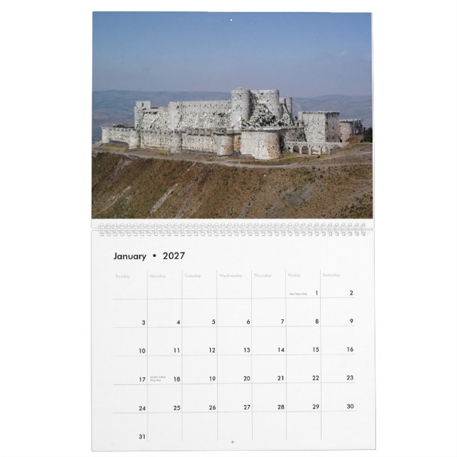 Calendário de Syria e de Turquia - 24 meses (Jan 2027)