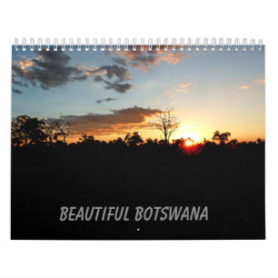Calendário de tamanho médio BEAUTIFUL BOTSWANA