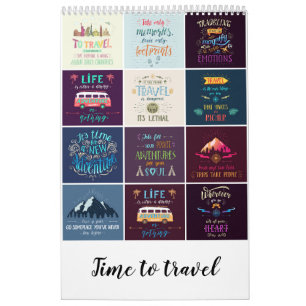 Calendário de Tempo para viagem