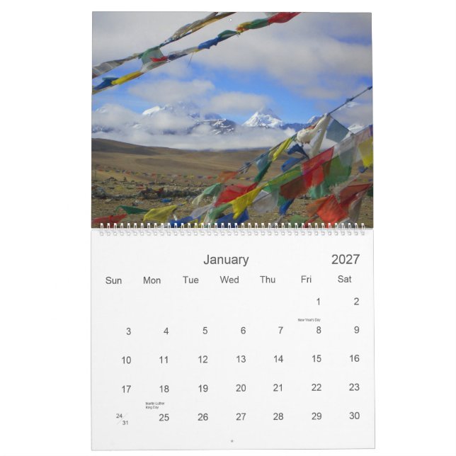 Calendário de Tibet 2010 (Jan 2027)