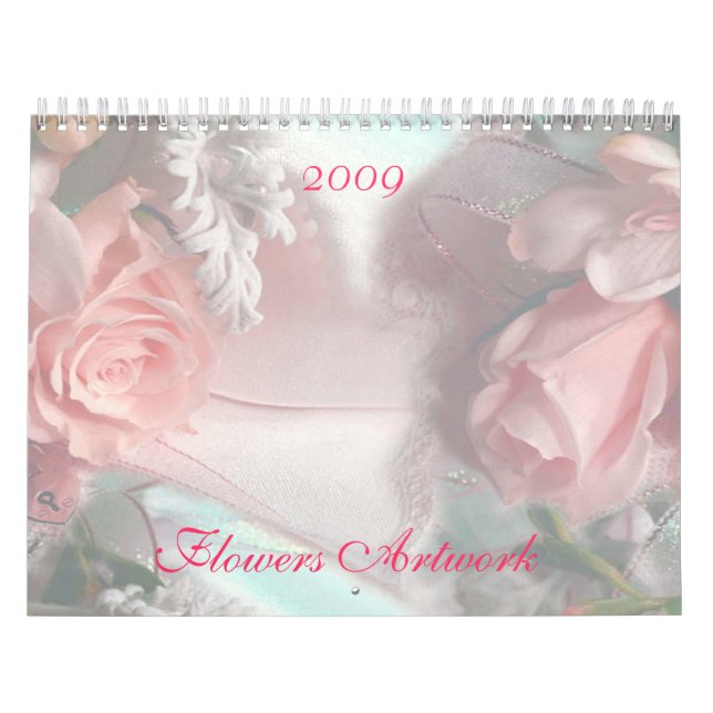 Calendário de Trabalho de arte de Flores 2009 (Capa)