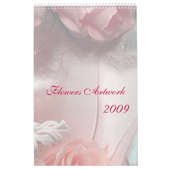 Calendário de Trabalho de arte de Flores 2009 (Capa)