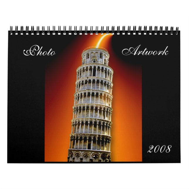 Calendário de Trabalho de arte de Foto 2008 (Capa)