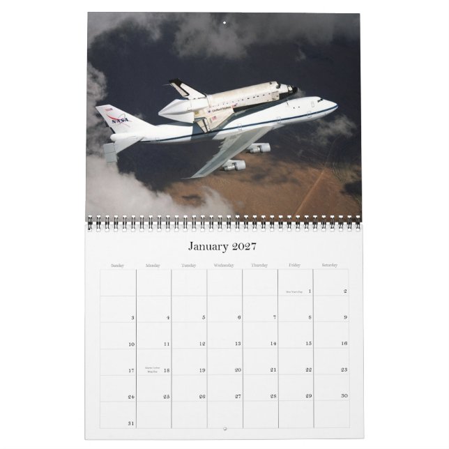 Calendário de Tributação do Ônibus Espacial 2011 (Jan 2027)