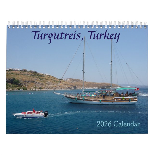 Calendário de Turgutreis, Turquia 2026 (Capa)