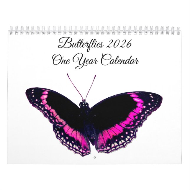 Calendário de Um Ano Borboletas 2026 (Capa)