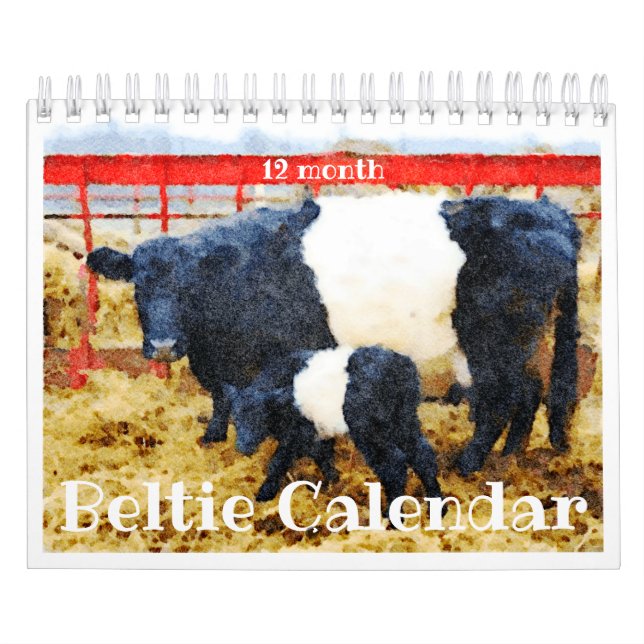 Calendário de Vaca em Escala Cinzenta Cinzenta Cin (Capa)