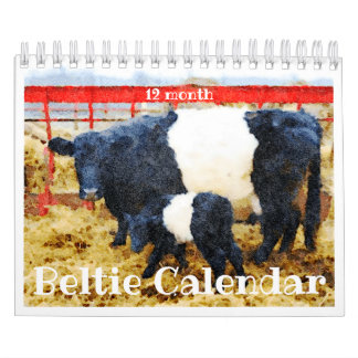 Calendário de Vaca em Escala Cinzenta Cinzenta Cin