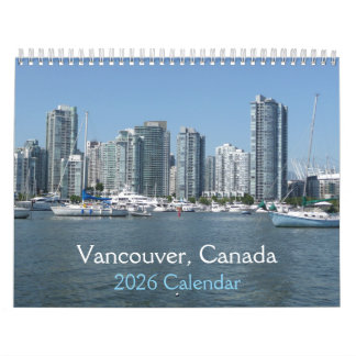 Calendário de Vancouver, Canadá 2026