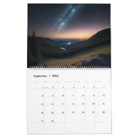 Calendário de várias cenários diferentes