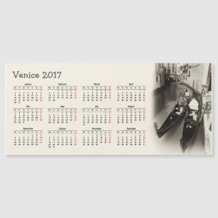 Calendário de Veneza, Italia 2017