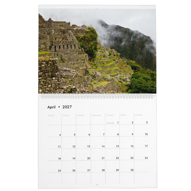 Calendário de Viagens de 2027 (Abr 2027)