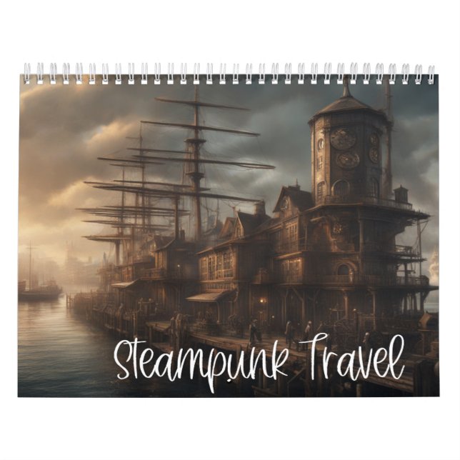 Calendário de Viagens Steampunk (Capa)