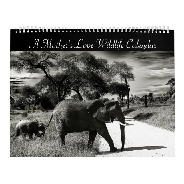 Calendário de Vida Selvagem de Amor de Mãe (Capa)