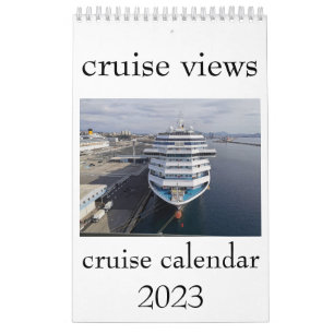 Calendário de vistas de cruzeiro