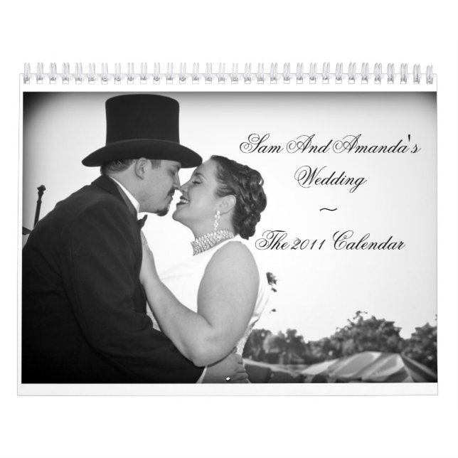 Calendário de Wedding~The 2011 de Sam e de Amanda (Capa)