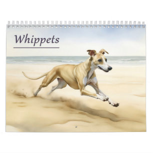 Calendário de Whippets, qualquer ano