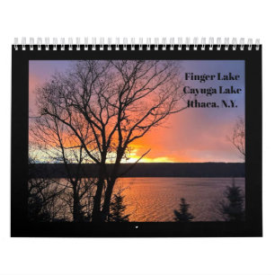 CALENDÁRIO DEDO LAKES CAYUGA LAKE ITHACA
