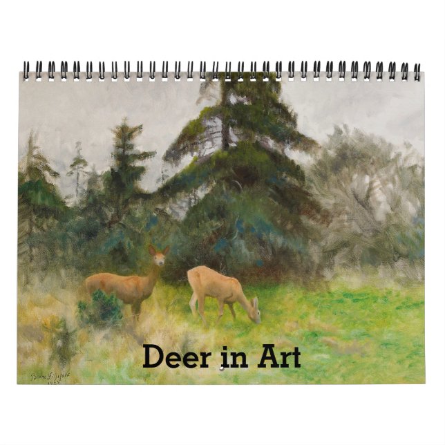 Calendário Deer in Art (Capa)