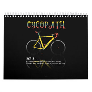 Calendário Definição Engraçado Presente do Viciado em Ciclism
