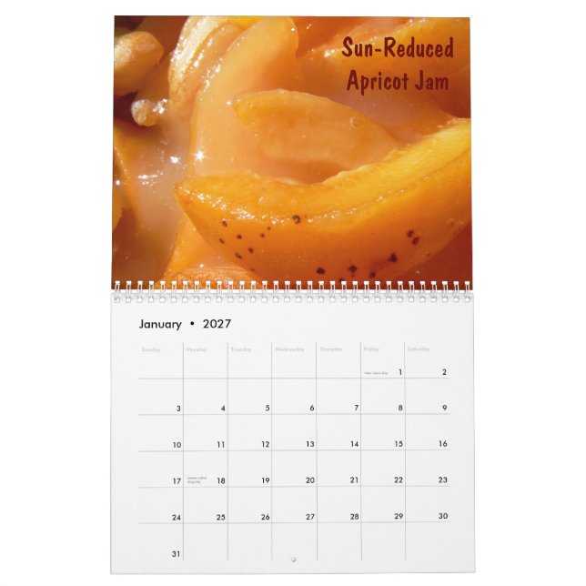 Calendário delicioso 2011 da comida de Hella (Jan 2027)