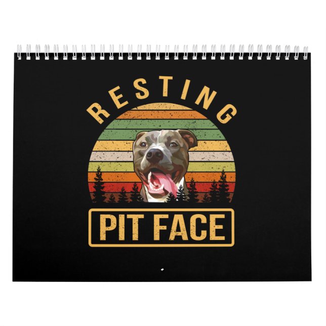 Calendário Descansar face Pitbull (Capa)