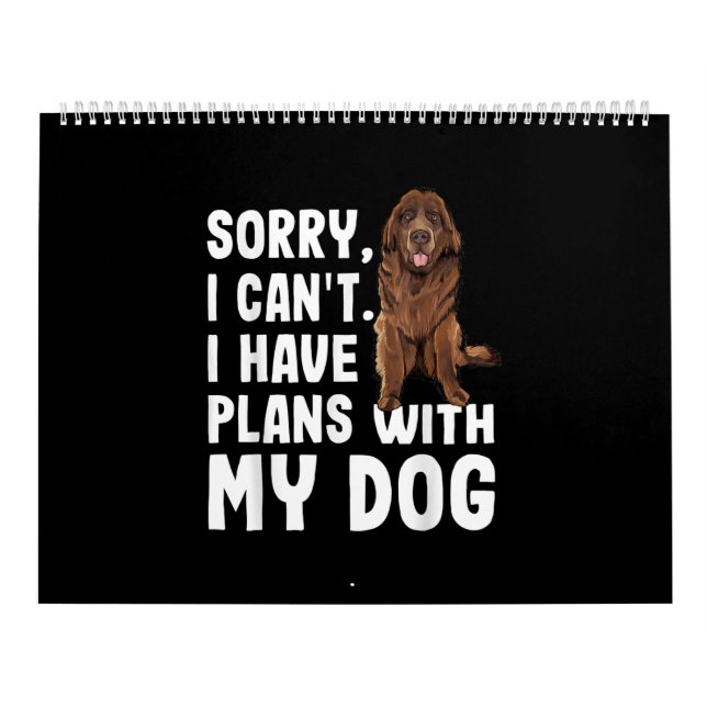 Calendário Desculpe, Não Posso Ter Planos Com Meu Cachorro Da (Capa)