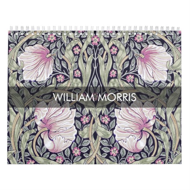Calendário Desenho Floral William Morris (Capa)