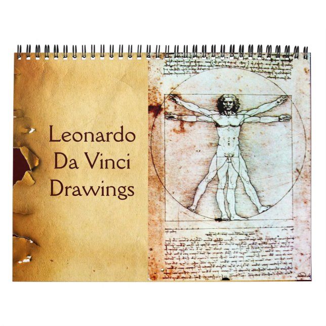 Calendário Desenhos LEONARDO DA VINCI 2017 (Capa)
