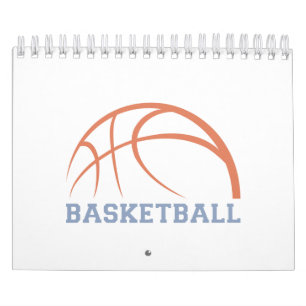 Calendário Design De Bola De Basquete Para Ônibus