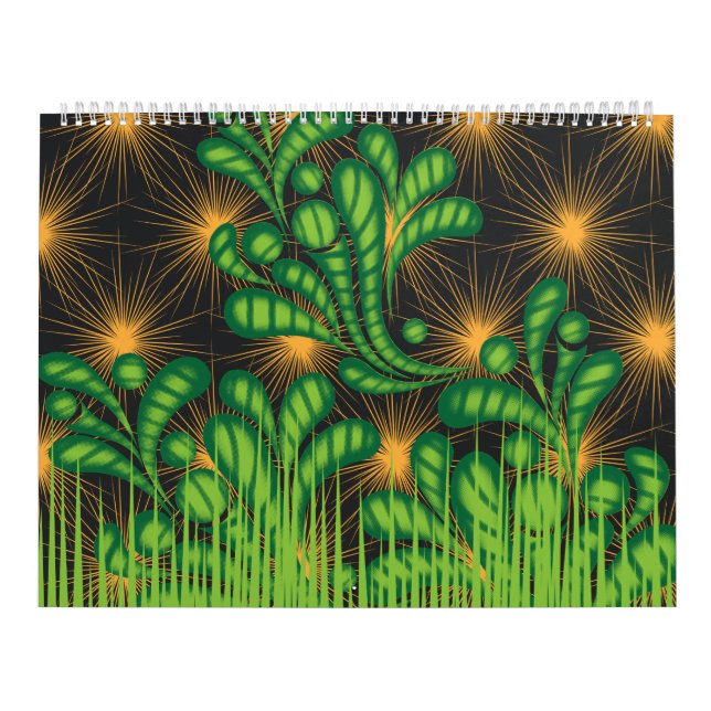 Calendário design de espelho e algumas plantas (Capa)