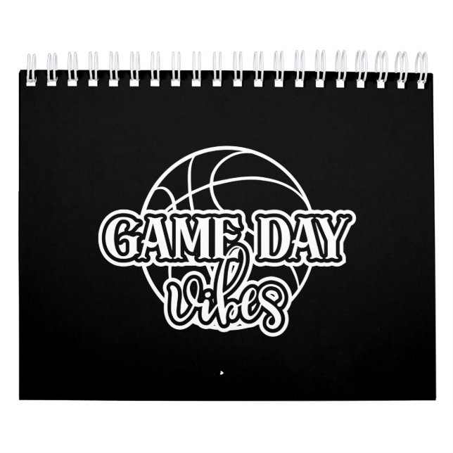 Calendário Design De Jogos Para Jogadores De Basquete (Capa)