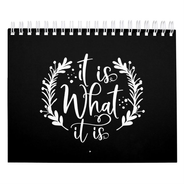 Calendário Design Engraçado Dizer Que É O Que É (Capa)