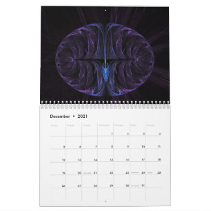 Calendário design fractal