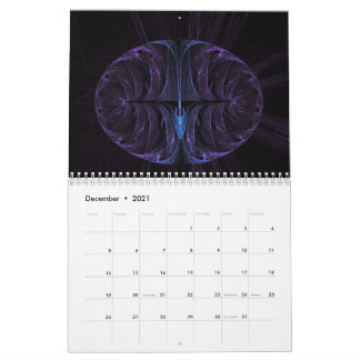 Calendário design fractal