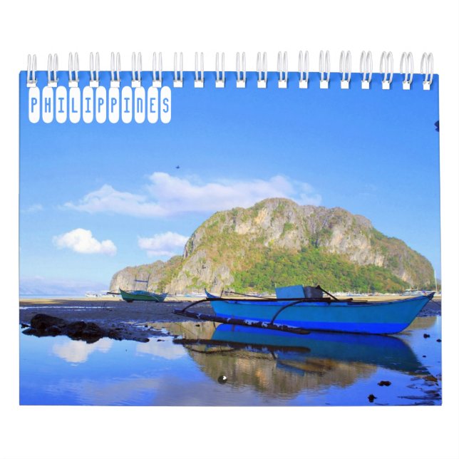 Calendário Destino de Viagem nas Filipinas (Capa)