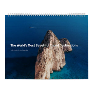 Calendário Destinos de Viagem Panorâmicos Mais Bonitos do Mun