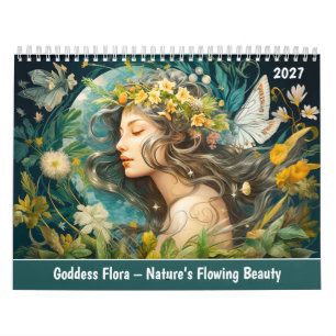 Calendário Deusa Flora – A Beleza Fluida da Natureza