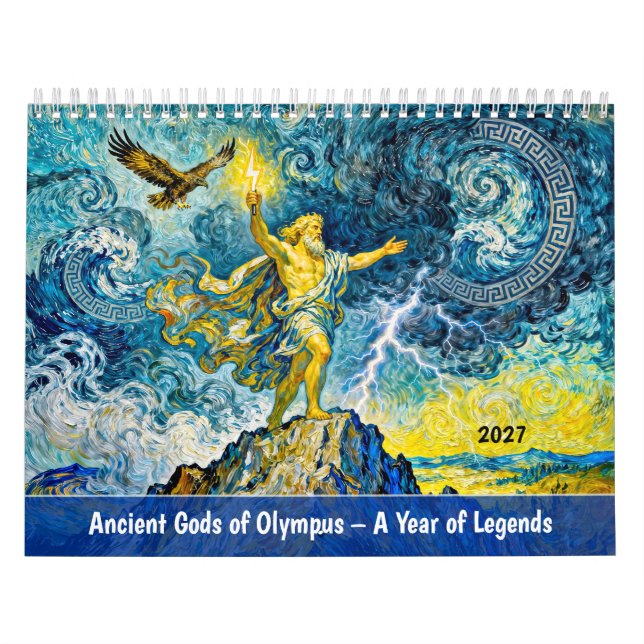 Calendário Deuses Antigos do Olimpo - Um Ano de Lendas (Capa)