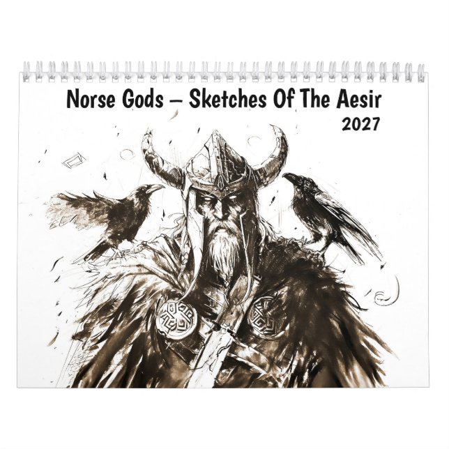 Calendário Deuses Nórdicos – Esboços dos Aesir (Capa)