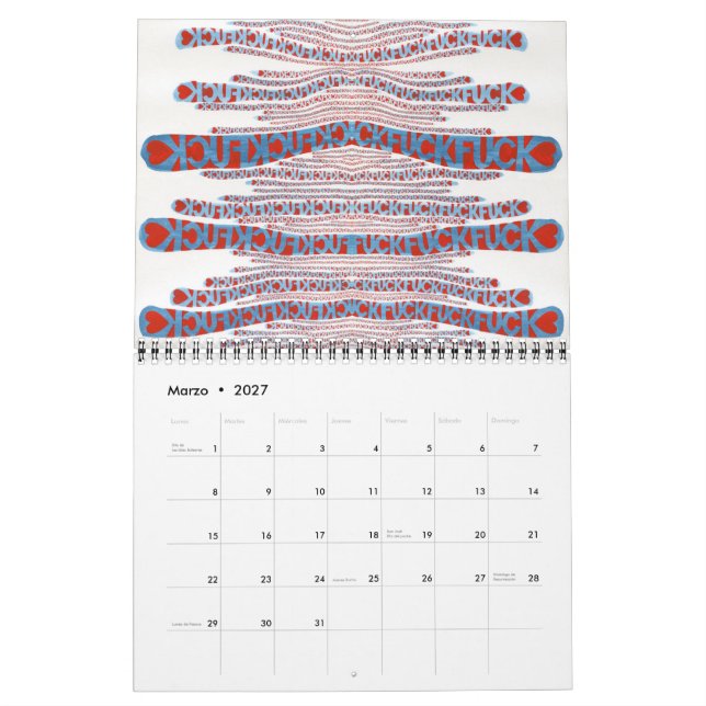 Calendário Día tras día (Mar 2027)