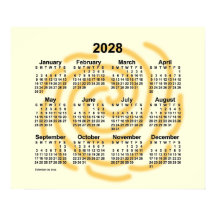 Calendário Dias Ensolarados 2028 por Janz Poster