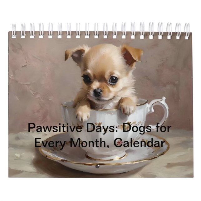 Calendário Dias Pawsitivos: Cães por Cada Mês, (Capa)