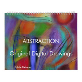 Calendário digital do desenho das ABSTRACÇÕES